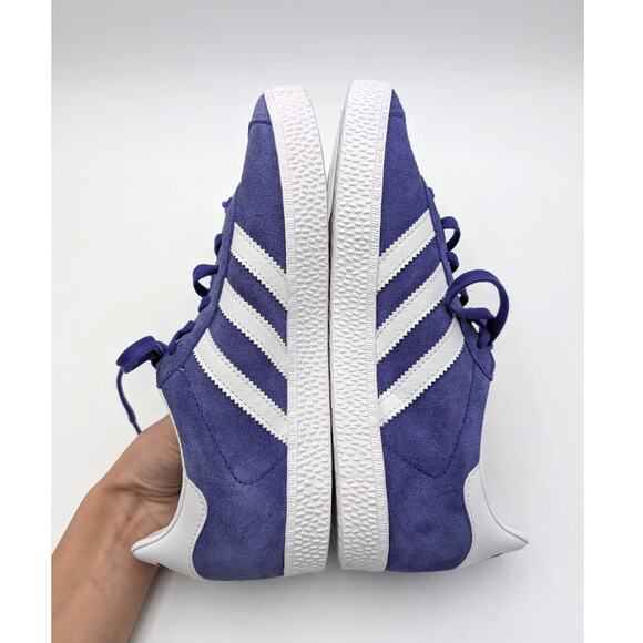 Adidas Gazelle Sneaker Shoes Youth Energy Ink Purple White Size US5 EU37 1/3 - Picture 5 of 13